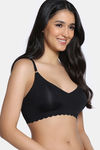 Zivame Freeform Padded Non Wired 3/4Th Coverage Bralette - Black — thumbnail 4