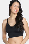 Zivame Freeform Padded Non Wired 3/4Th Coverage Bralette - Black — thumbnail 1