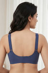 Zivame Freeform Padded Non Wired 3/4th Coverage Lace Bra - Blue — thumbnail 3