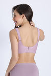 Zivame Freeform Padded Non Wired 3/4th Coverage Lace Bra - Elderberry — thumbnail 5