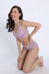 Zivame Freeform Padded Non Wired 3/4th Coverage Lace Bra - Elderberry — thumbnail 6