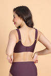 Zivame Freeform Padded Non Wired 3/4th Coverage Lace Bra - Fig — thumbnail 4