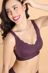 Zivame Freeform Padded Non Wired 3/4th Coverage Lace Bra - Fig — thumbnail 5