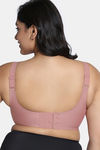 Zivame True Curv Freeform Padded Non Wired Full Coverage T-Shirt Bra - Rose — thumbnail 3