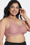 Zivame True Curv Freeform Padded Non Wired Full Coverage T-Shirt Bra - Rose — thumbnail 4