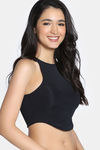Zivame Bra Top With Inbuilt Cups - Black — thumbnail 4