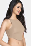 Zivame Bra Top With Inbuilt Cups - Brown — thumbnail 4