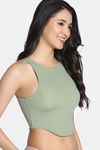 Zivame Bra Top With Inbuilt Cups - Olive — thumbnail 4
