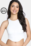 Zivame Bra Top With Inbuilt Cups - White — thumbnail 1
