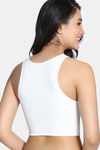 Zivame Bra Top With Inbuilt Cups - White — thumbnail 3