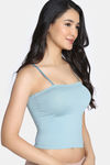 Zivame Bra Top With Inbuilt Cups - Blue — thumbnail 4