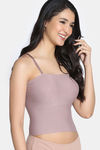 Zivame Bra Top With Inbuilt Cups - Brown — thumbnail 4