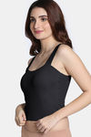 Zivame Bra Top With Inbuilt Cups - Black — thumbnail 3
