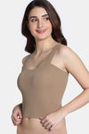 Zivame Bra Top With Inbuilt Cups - Brown — thumbnail 2
