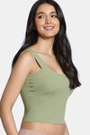 Zivame Bra Top With Inbuilt Cups - Olive — thumbnail 4