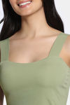 Zivame Bra Top With Inbuilt Cups - Olive — thumbnail 5