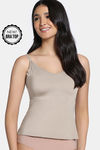 Zivame Bra Top With Inbuilt Cups - Brown — thumbnail 1