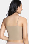 Zivame Bra Top With Inbuilt Cups - Brown — thumbnail 3