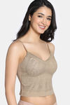 Zivame Bra Top With Inbuilt Cups - Brown — thumbnail 4
