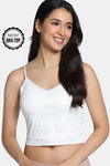Zivame Bra Top With Inbuilt Cups - White — thumbnail 1