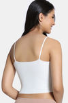 Zivame Bra Top With Inbuilt Cups - White — thumbnail 3