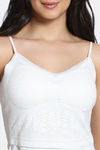 Zivame Bra Top With Inbuilt Cups - White — thumbnail 5