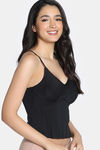 Zivame Bra Top With Inbuilt Cups - Black — thumbnail 4