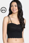 Zivame Bra Top With Inbuilt Cups - Black — thumbnail 1