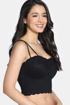 Zivame Bra Top With Inbuilt Cups - Black — thumbnail 4