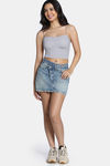Zivame Bra Top With Inbuilt Cups - Grey — thumbnail 2