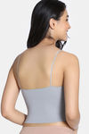 Zivame Bra Top With Inbuilt Cups - Grey — thumbnail 3