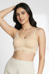 Zivame Unbound Maternity Padded Non Wired 3/4Th Coverage Seamless Nursing Bra - Skin — thumbnail 3