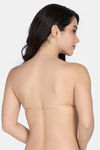 Zivame Padded Non Wired Low Coverage Stick-On Bra - Black — thumbnail 3