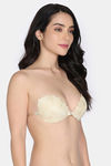 Zivame Padded Non Wired Low Coverage Stick-On Bra - Skin — thumbnail 2
