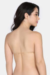 Zivame Padded Non Wired Low Coverage Stick-On Bra - Skin — thumbnail 3