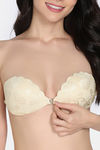 Zivame Padded Non Wired Low Coverage Stick-On Bra - Skin — thumbnail 7