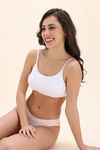 Zivame Double Layered Non Wired Full Coverage Bralette - White — thumbnail 1