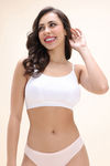 Zivame Double Layered Non Wired Full Coverage Bralette - White — thumbnail 2