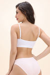 Zivame Double Layered Non Wired Full Coverage Bralette - White — thumbnail 4