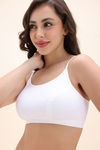 Zivame Double Layered Non Wired Full Coverage Bralette - White — thumbnail 5