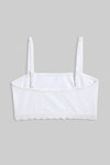 Zivame Girls Double Layered Non Wired Full Coverage Tube Bra - White — thumbnail 2