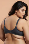 Zivame True Curv Double Layered Non Wired 3/4th Coverage Super Support Bra - Anthracite — thumbnail 2