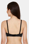 Zivame Padded Non Wired 3/4th Coverage T-Shirt Bra - Anthracite — thumbnail 3