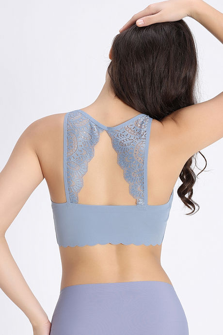 Zivame Freeform Padded Non Wired 3/4Th Coverage Bralette - Blue — image 2