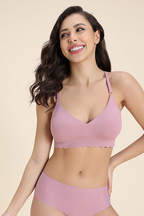 Zivame Freeform Padded Non Wired 3/4Th Coverage Bralette - Pink — image 2