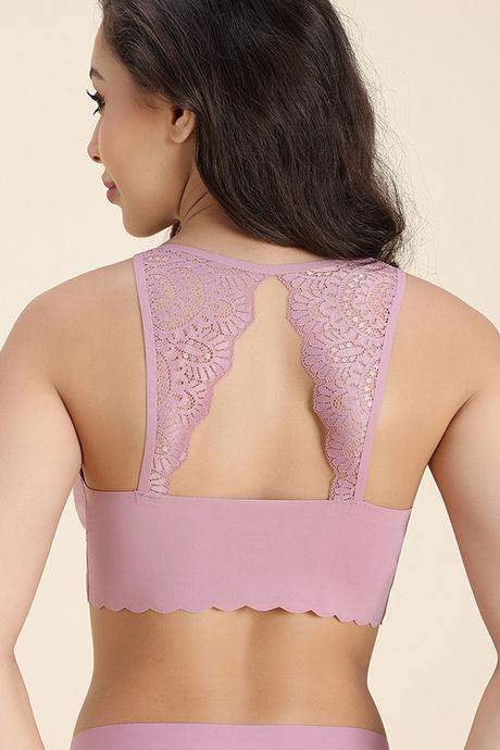 Zivame Freeform Padded Non Wired 3/4Th Coverage Bralette - Pink — image 5