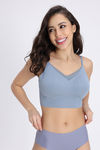 Zivame Freeform Padded Non Wired 3/4Th Coverage Bralette - Blue — thumbnail 2