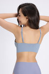 Zivame Freeform Padded Non Wired 3/4Th Coverage Bralette - Blue — thumbnail 3