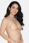 Zivame Padded Non Wired Low Coverage Stick-On Bra - Skin — thumbnail 2
