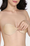 Zivame Padded Non Wired Low Coverage Stick-On Bra - Skin — thumbnail 3